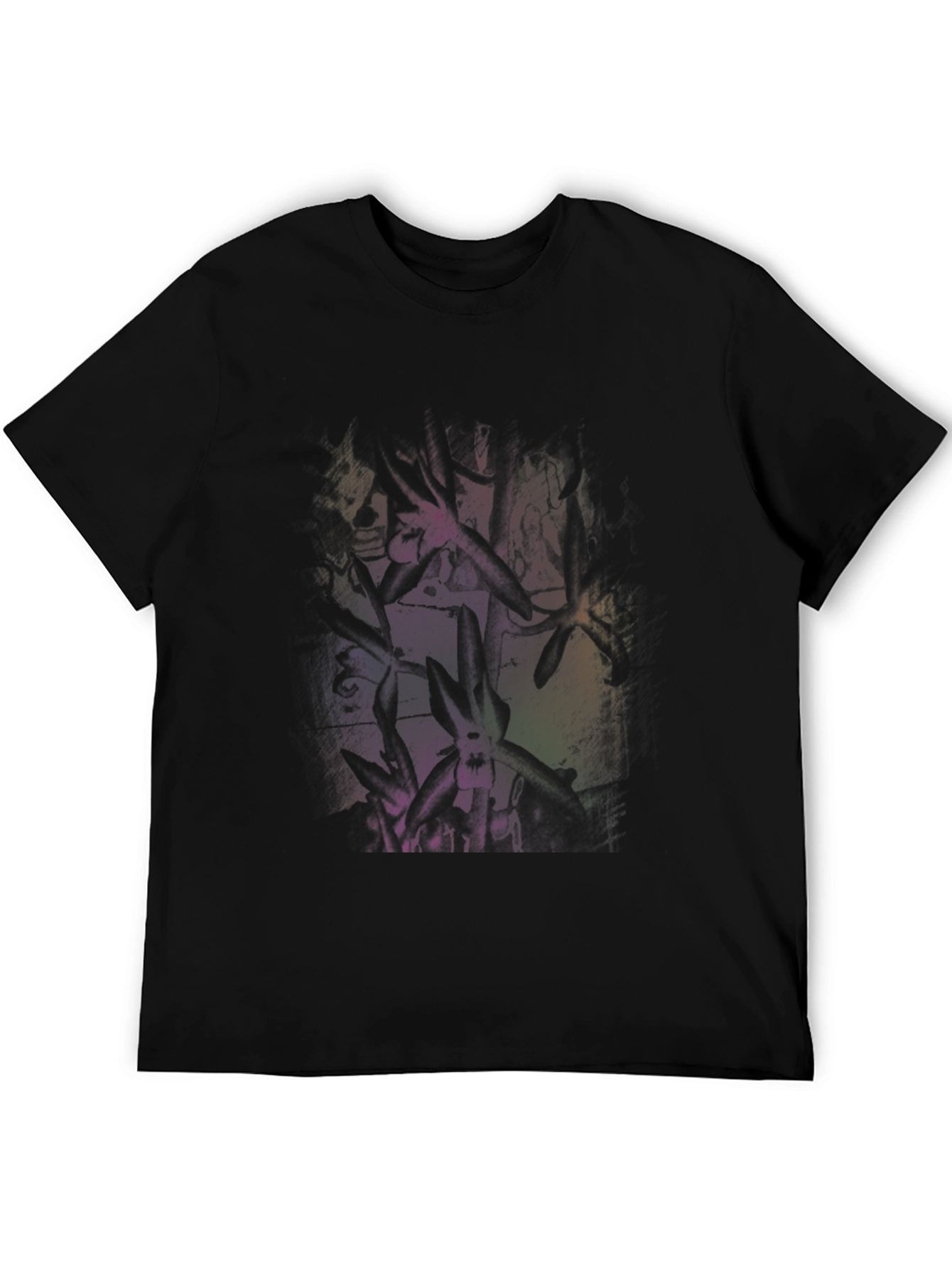 Abstract Art Black T-Shirt