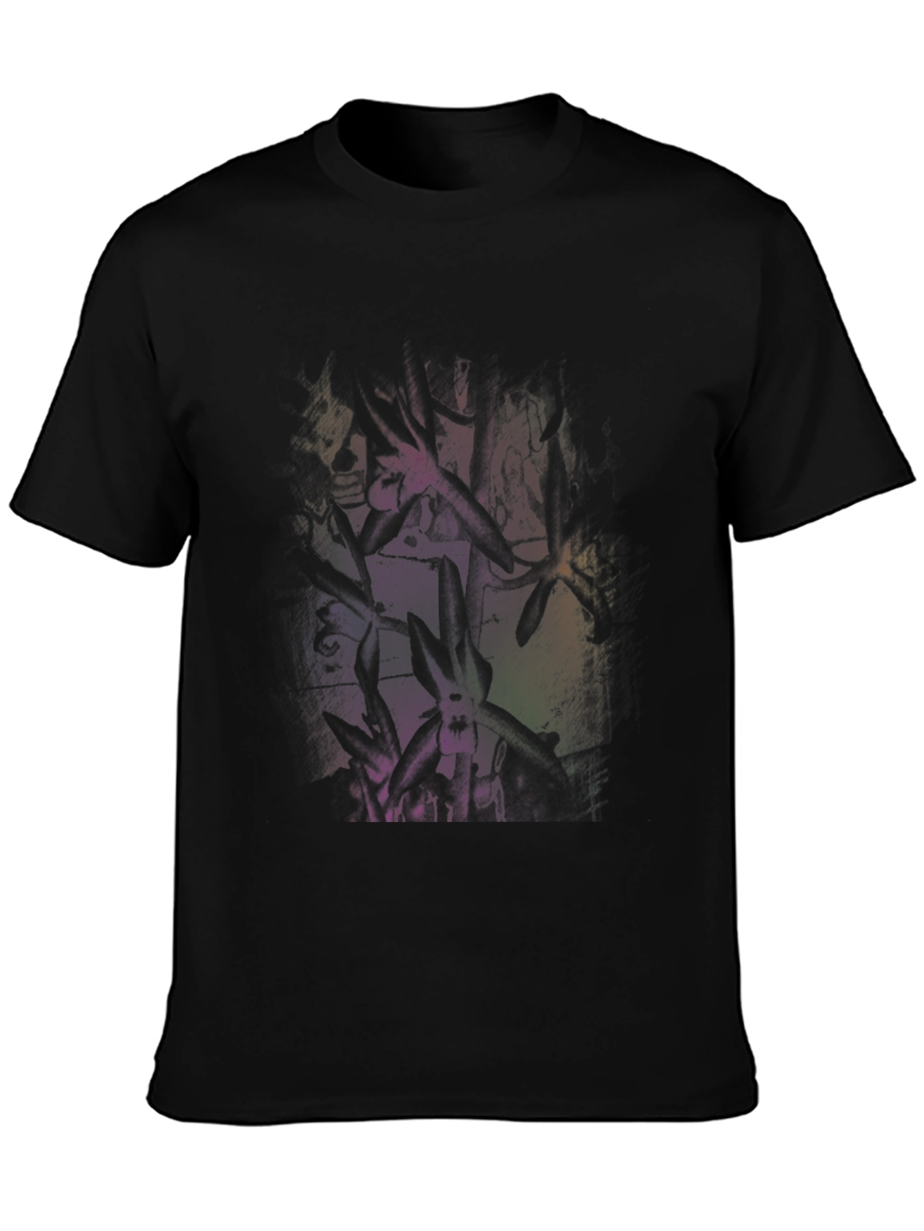 Abstract Art Black T-Shirt