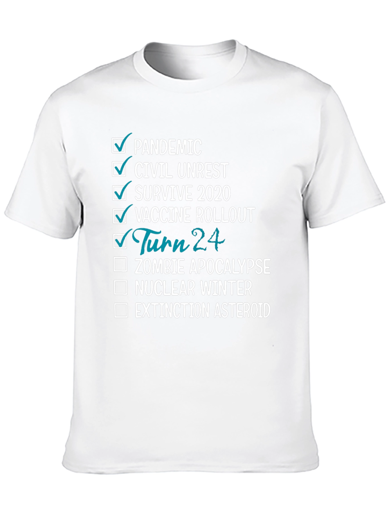 24th Birthday Pandemic Survival T-Shirt