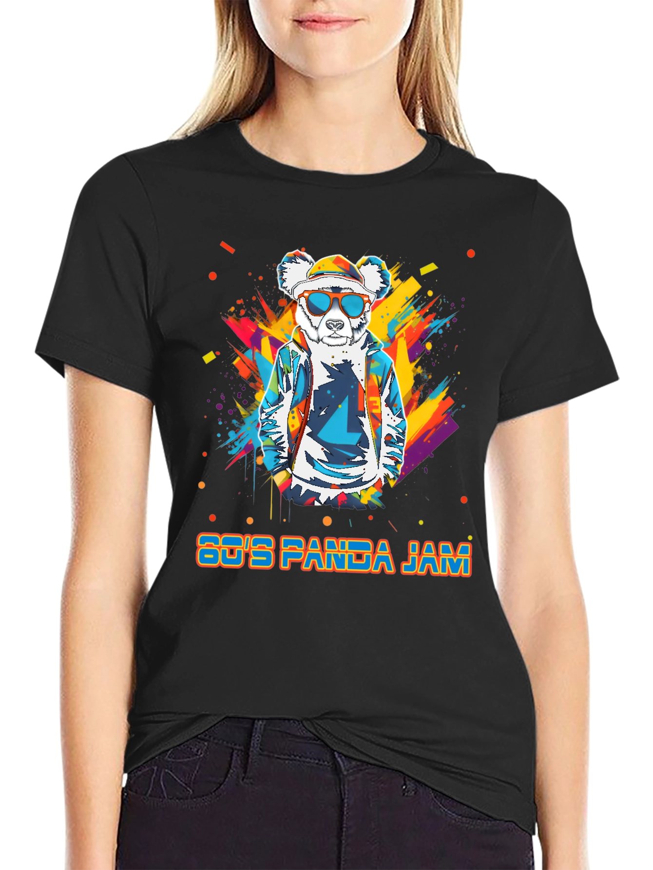 80s Panda Jam Graphic T-Shirt