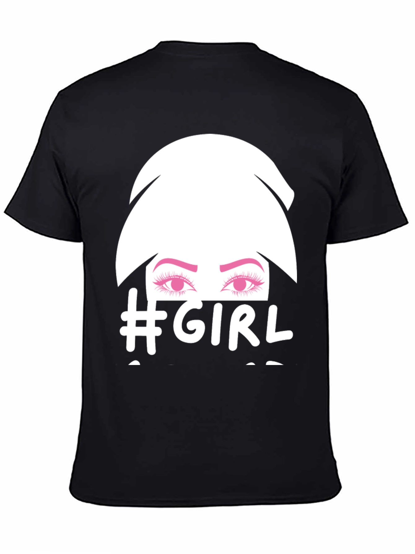 #Girl Graphic Tee - Stylish & Trendy Black T-Shirt