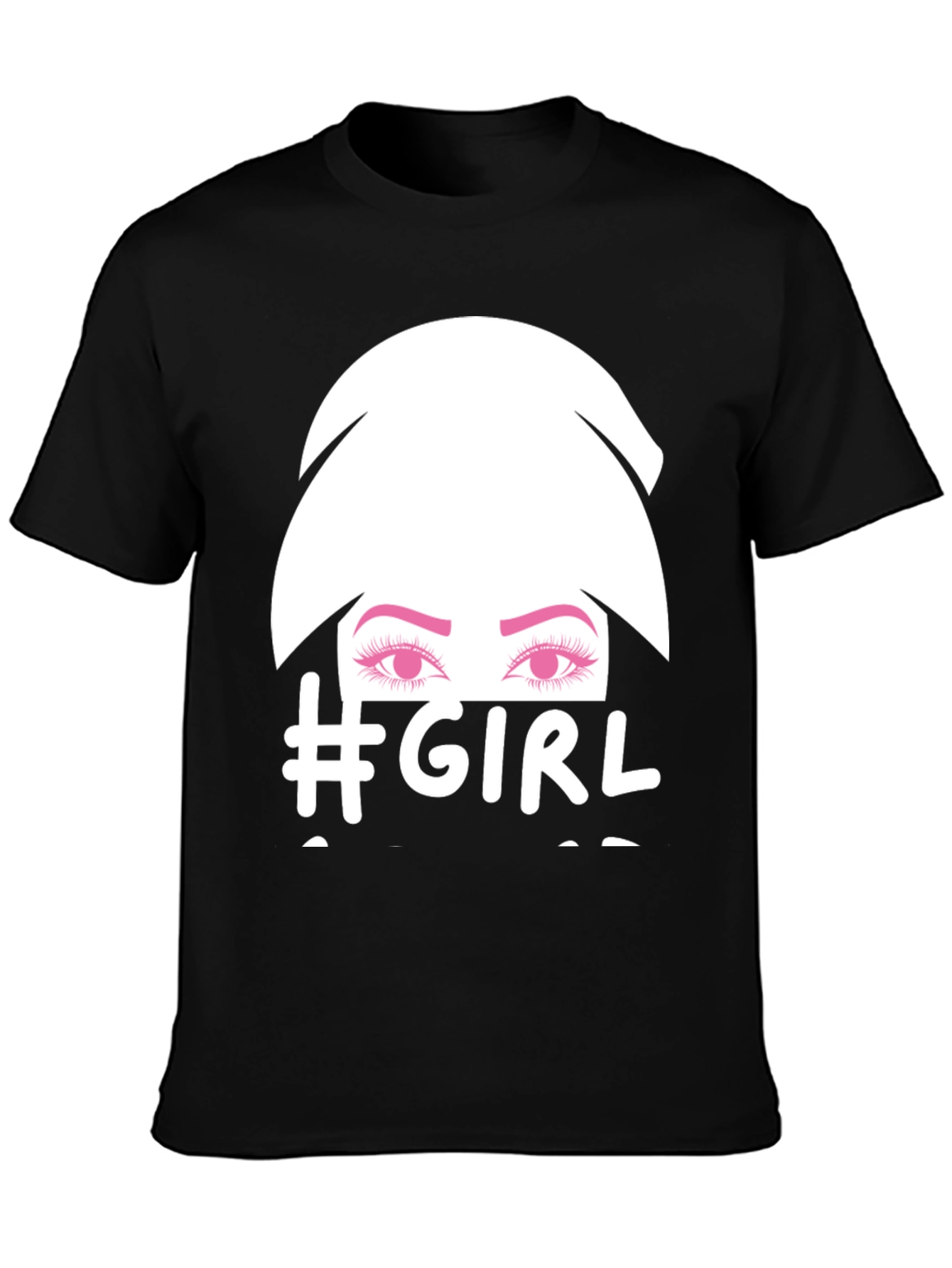 #Girl Graphic Tee - Stylish & Trendy Black T-Shirt