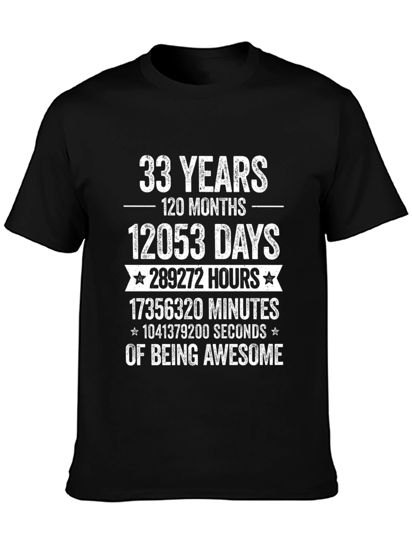 33 Years of Being Awesome T-Shirt