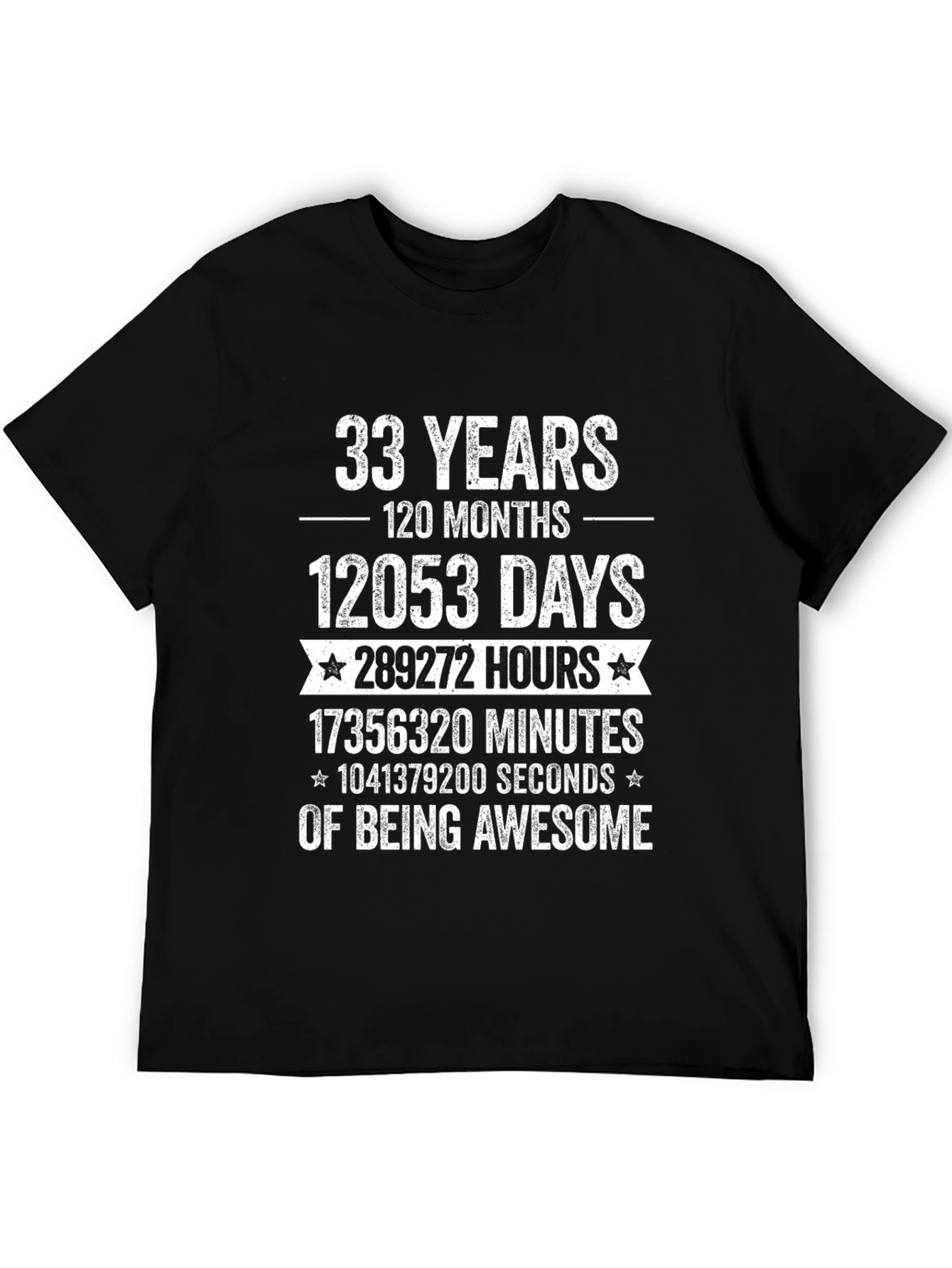 33 Years of Being Awesome T-Shirt