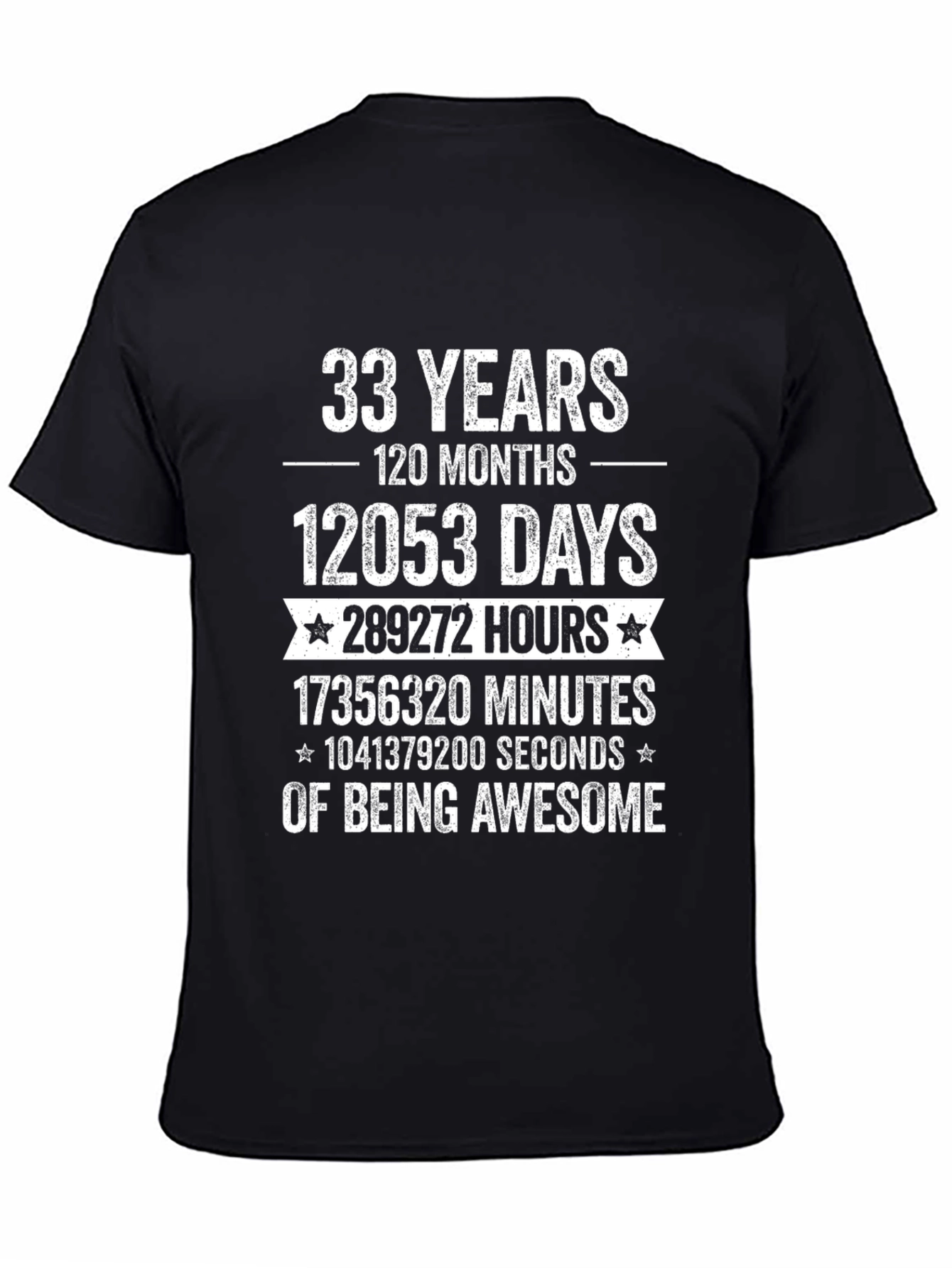 33 Years of Being Awesome T-Shirt
