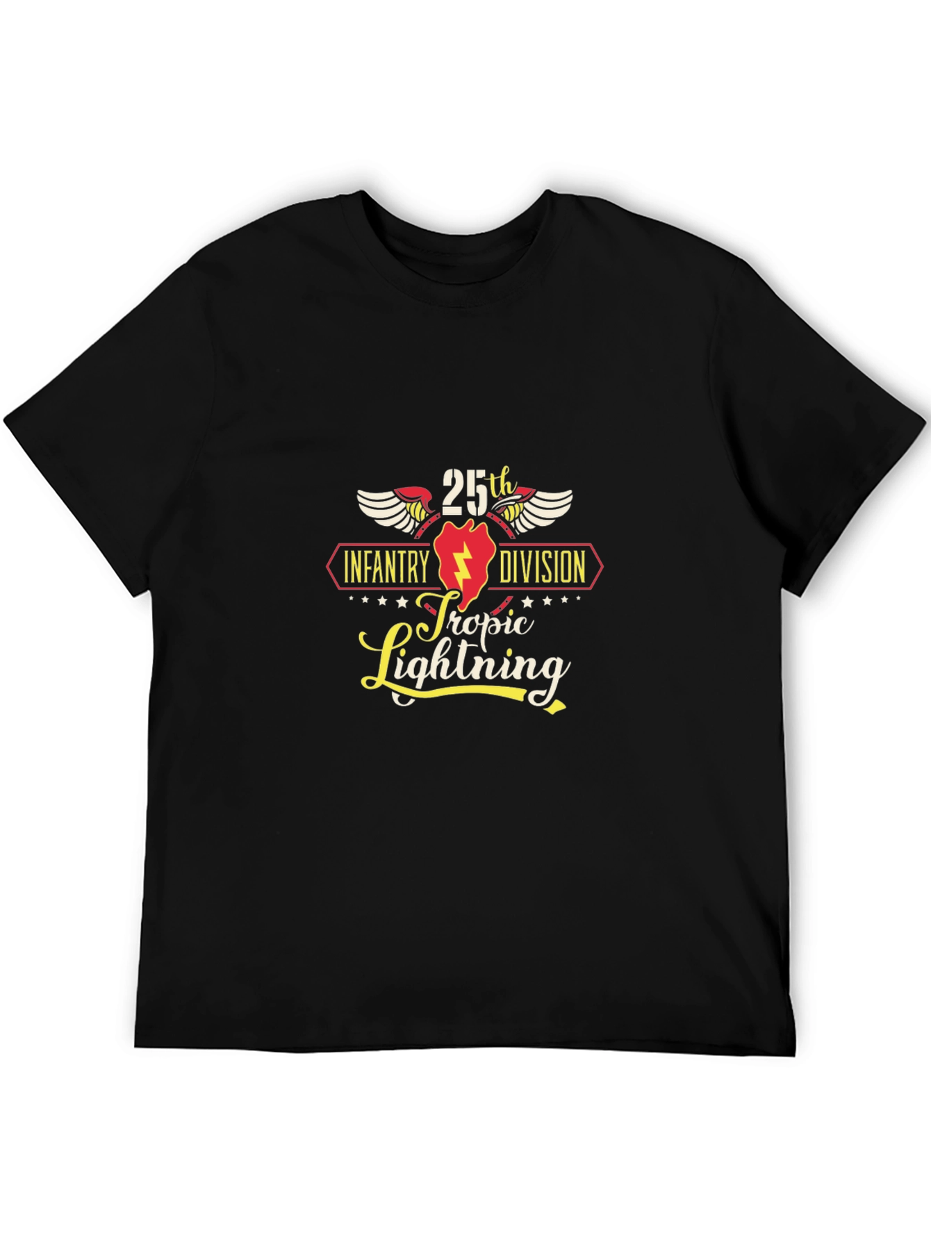 25th Infantry Division Black T-Shirt