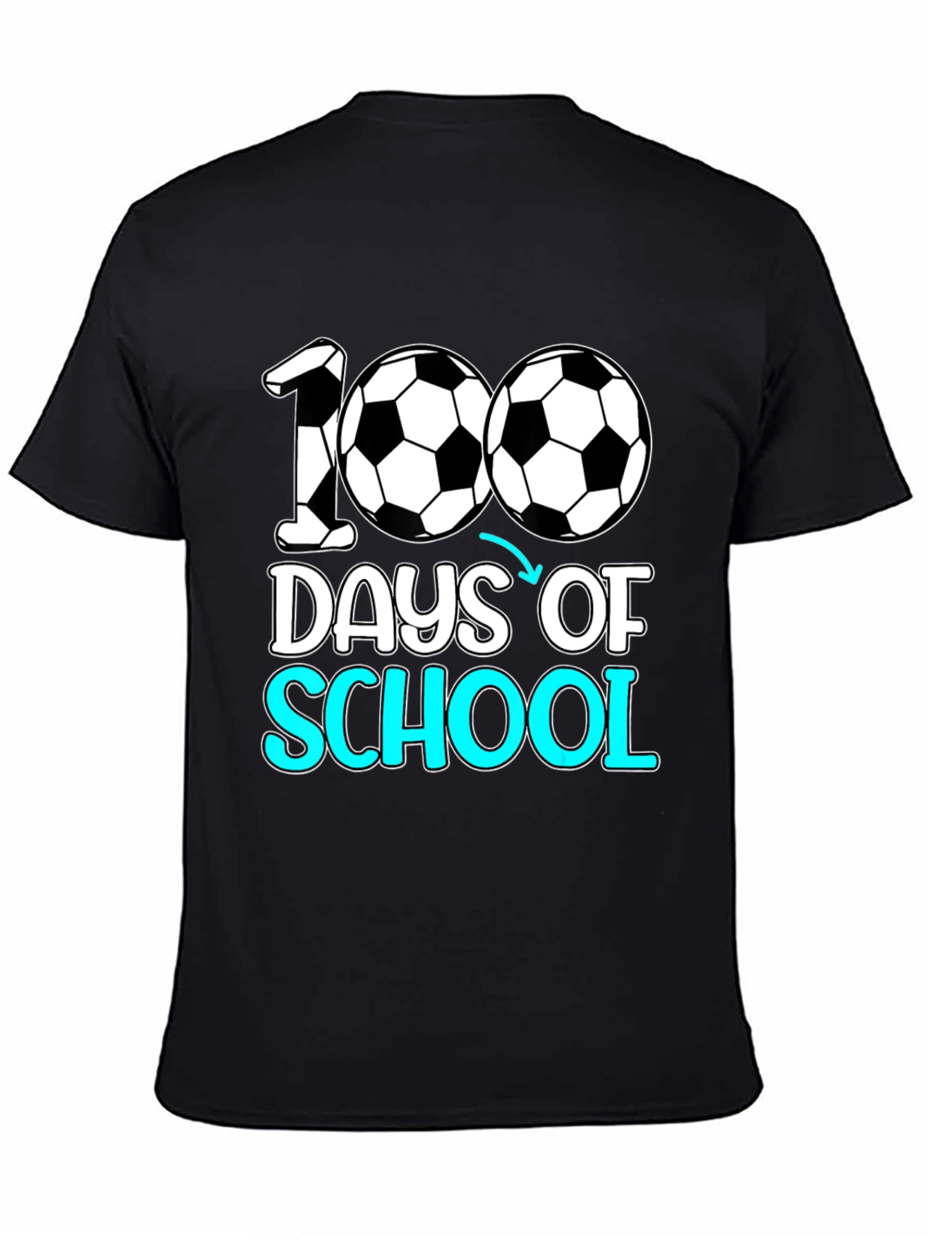 100 Days of School Soccer T-Shirt
